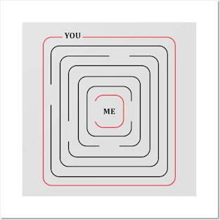 YOU & ME find me Posters and Art